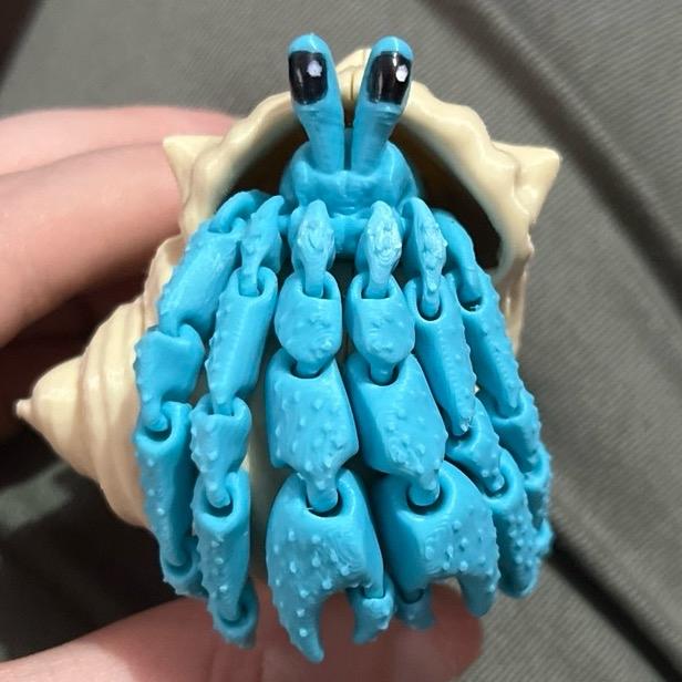 Articulated Hermit Crab Figure