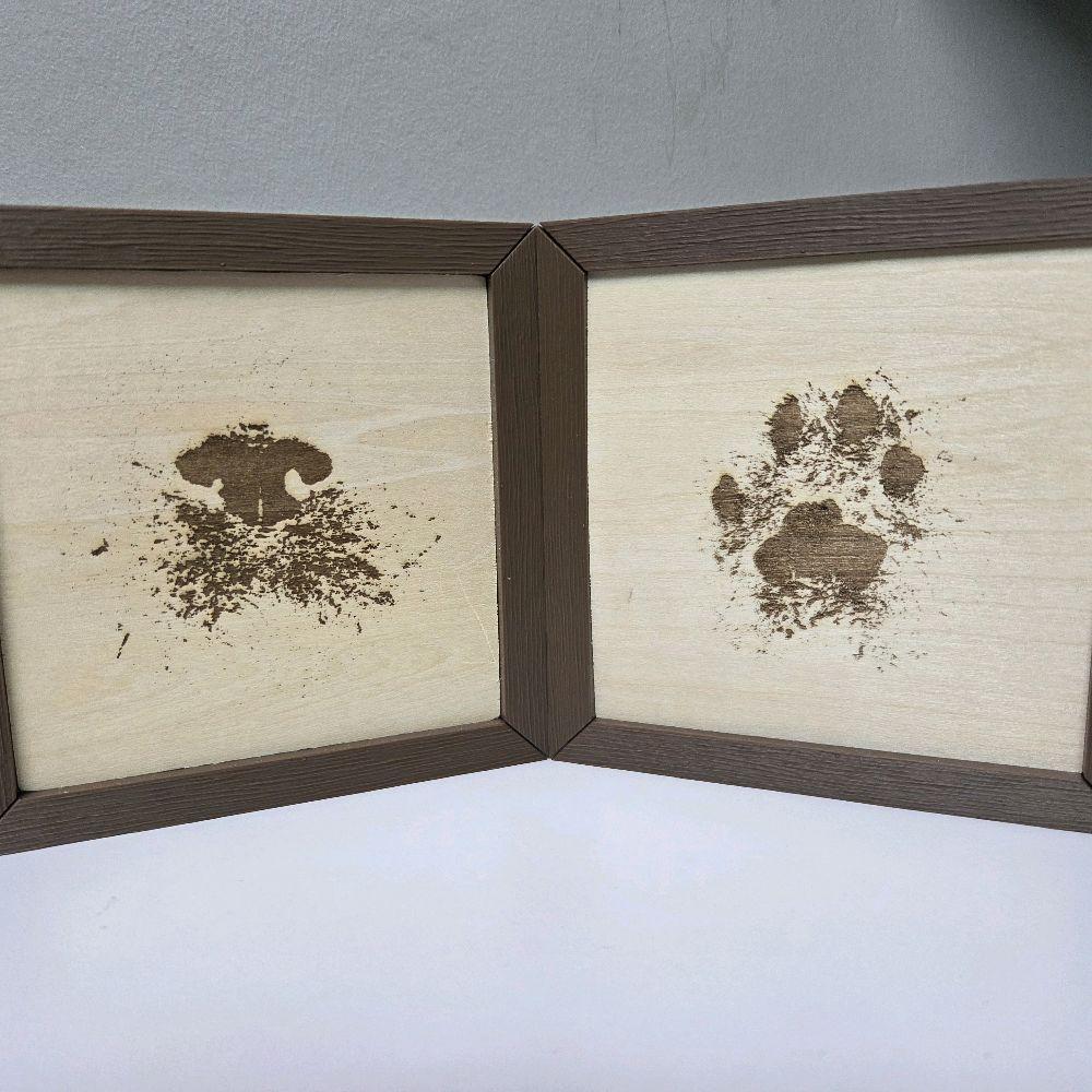 Pet Paw/Nose Print Engraved Plaque or Frame