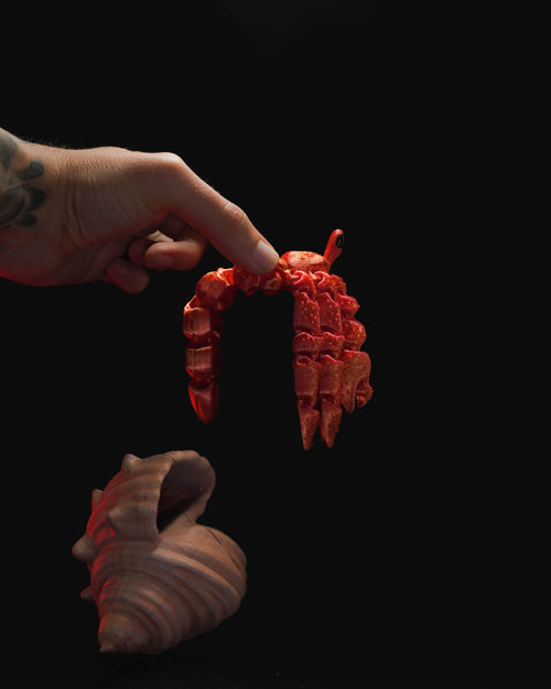 Articulated Hermit Crab Figure