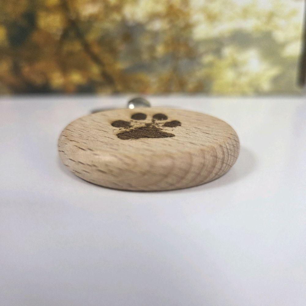 Wooden Engraved Keyring - Pet Memorial