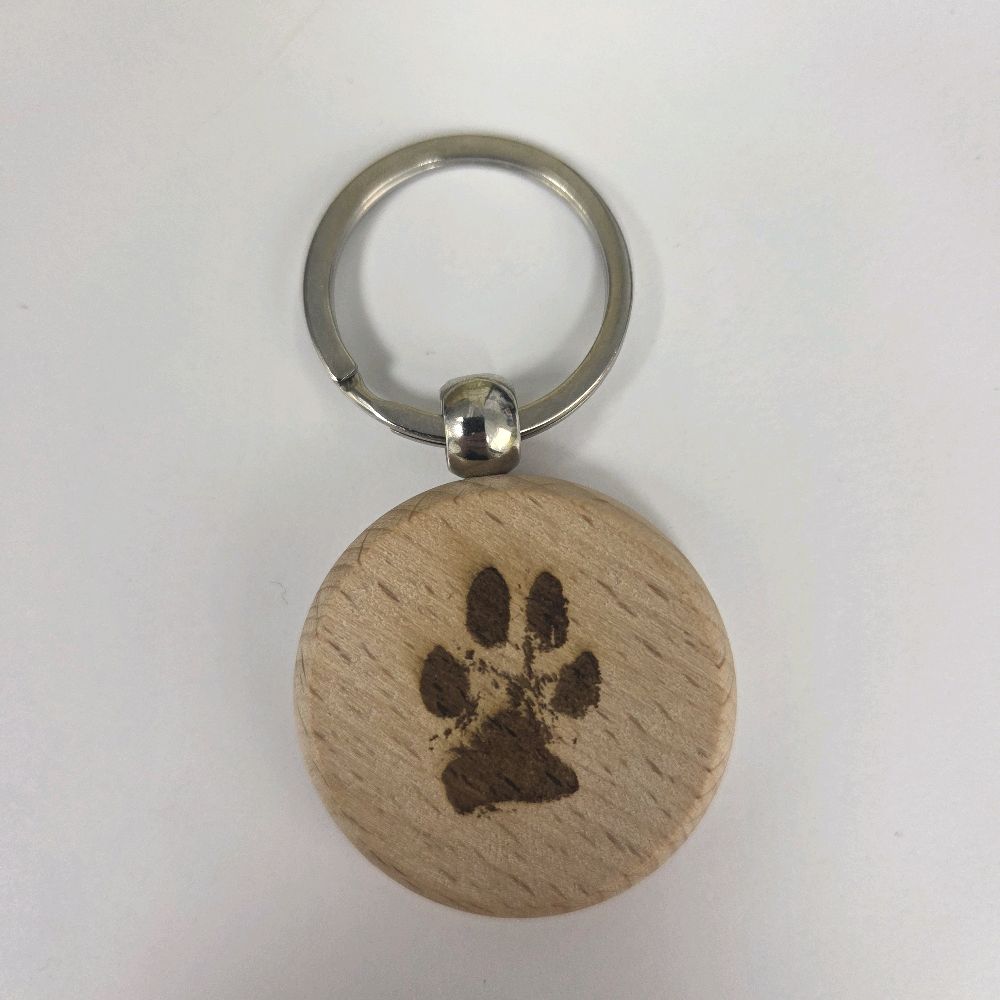 Wooden Engraved Keyring - Pet Memorial