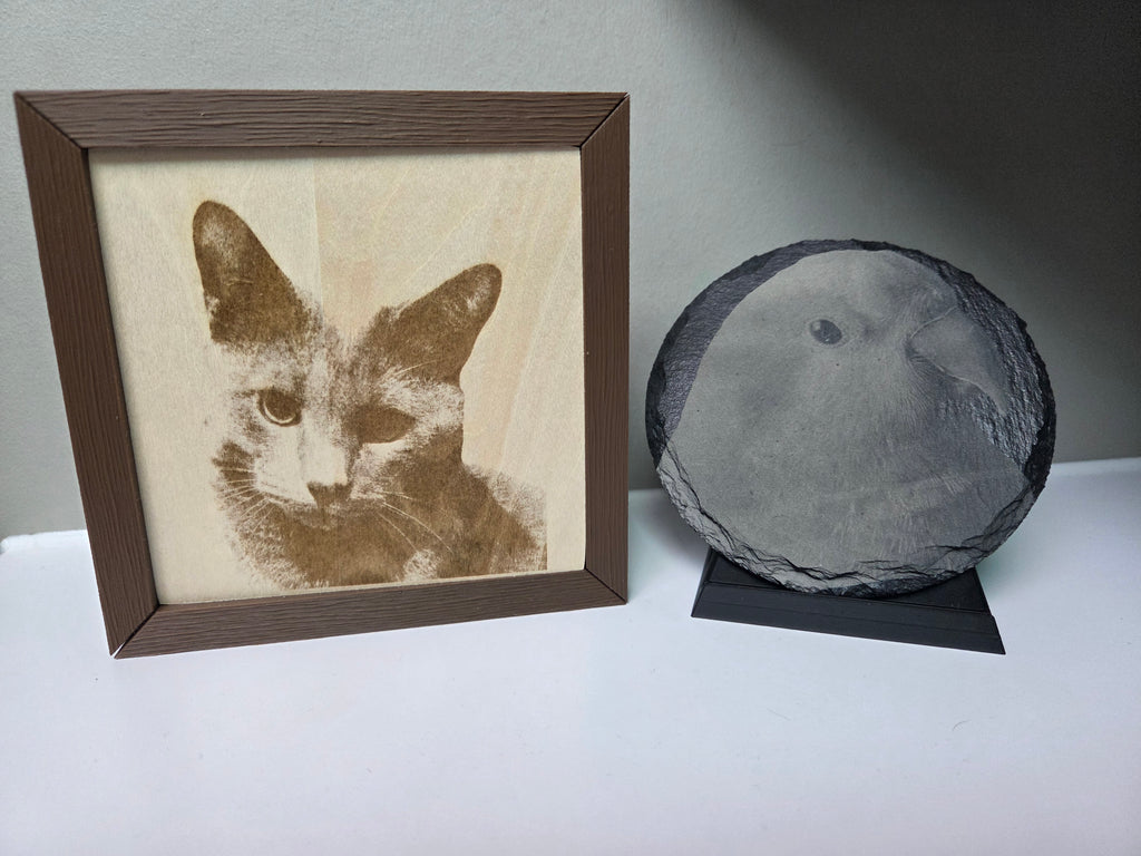 Engraved Pet Portrait Plaque